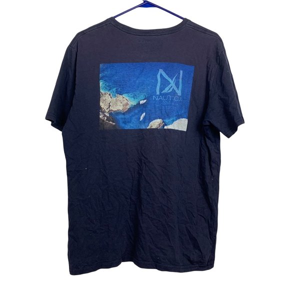 Nautica Other - Nautica Double-Sided T-Shirt Mens Size M Short Sleeve Cotton-Blend
